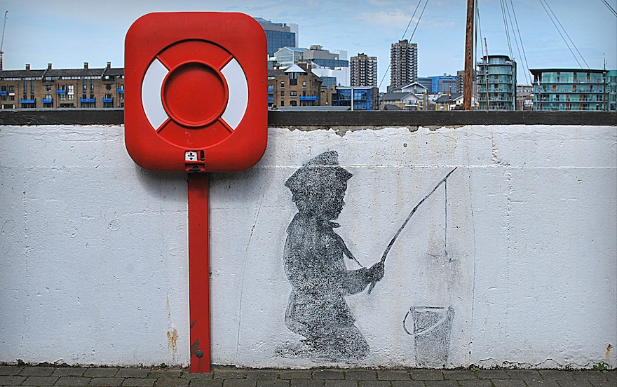 2013 - The boy with the fish in the other side - London, England